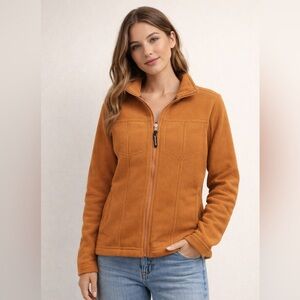 Patagonia Women’s Medium Orange Zip-up Fleece Jacket